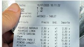 Lo que aparece al final de la cuenta de este bar provoca más de 600 comentarios: "Primera vez que veo esto en España"