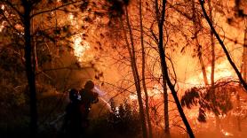 Un gran incendio a las afueras de Atenas provoca la evacuación de más de 5.000 personas
