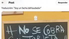 Hay revuelo por el cartel que han colocado en la puerta de un restaurante sobre Pedro Sánchez