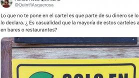 El cartel que ha puesto este bar hace saltar a una multitud: "¿ Es casualidad?"
