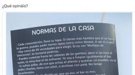 Un bar deja una nota histórica a todo el que entre: el aviso a quienes creen que "el cliente siempre tiene razón" es tremendo