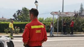 La UME se moviliza por un incendio en Ávila que ha obligado a interrumpir el tráfico ferroviario con Madrid
