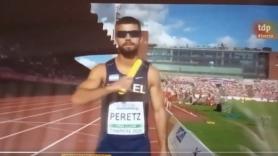 Ernest Riveras, de TVE, explica por qué hizo lo que hizo cuando a un atleta de Israel se le vio hacer este gesto