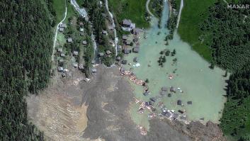 Un pueblo suizo queda sepultado tras una avalancha por el deshielo de un glaciar, que amenaza ahora con una riada a gran escala
