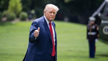 "Eso lo dices tú, no tengo por qué creerte", Trump pone en entredicho a una periodista que le había preguntado por las protestas al ICE