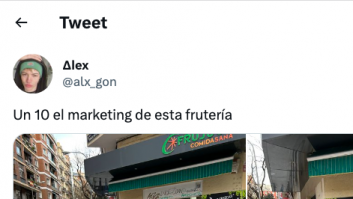Una frutería de Madrid se corona en Twitter con lo que ha hecho en su entrada: más de 5.000 me gusta
