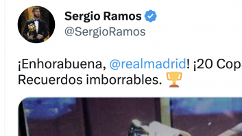 Sergio Ramos se pasa Twitter con su felicitación al Real Madrid: ojo a la foto