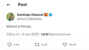 Abascal dice "vamos a Ferraz" y un diputado del PSOE le da la respuesta más sonada