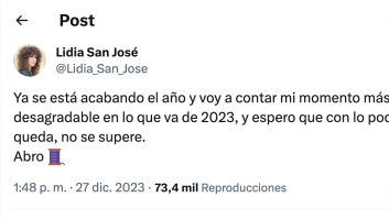 Lidia San José estremece al contar su momento "más desagradable en lo que va de 2023": "Me entró pánico"