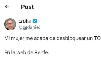 Se dan cuenta de un detalle increíble pero cierto de la web de Renfe y ya nadie puede dejar de verlo