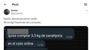 Compra tres kilos de zanahorias por internet, se equivoca y lo que le llega le convierte en mito