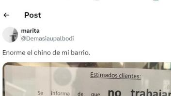 Muestra el cartel que ha puesto en la puerta el informático de su barrio: para muchos, de 10