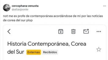 Este es el mensaje que le envía su exprofesor de universidad al ver la que se ha liado en Corea