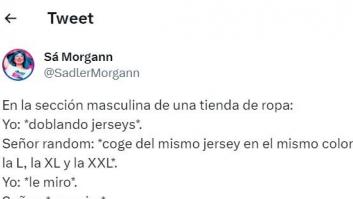 Cuenta lo que le dijo un cliente en una tienda de ropa y tiene mucha mucha tela