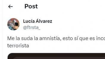 A una joven le basta con una foto para argumentar por qué le da igual la amnistía, y con razón