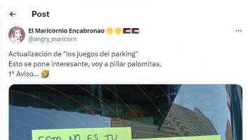 Deja esta nota en un coche que aparcó en su plaza de garaje y cientos de personas le dan a me gusta