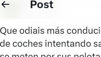 Cuenta qué es lo que más odia cuando conduce: el debate que se forma es para que la DGT tome nota