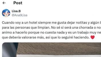 La nota que ha dejado a quienes limpian el hotel provoca multitud de reacciones y no todas buenas