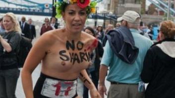 Femen (Topless Warrior): las feministas ucranianas, detenidas en Londres por manifestarse desnudas (FOTOS)