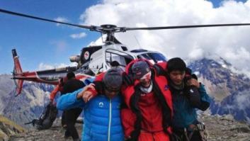 Alud en el Himalaya: "Cuando dejé de rodar, la nieve me llegaba al cuello" (VÍDEO)
