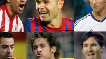 Falcao, Messi, Cristiano, Iniesta y Xavi, candidatos a 'Mejor Jugador 2012' de 'World Soccer'