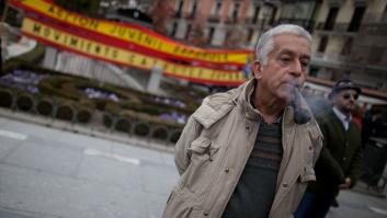 Franquistas se manifestaron en Madrid coincidiendo con las elecciones catalanas (FOTOS)