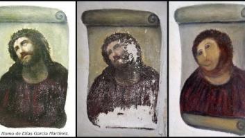 Cristo de Borja: restauración profesional para intentar arreglar el destrozo en la pintura (FOTOS, TUITS, MONTAJES)