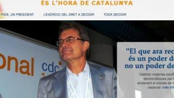 Artur Mas lanza su página web electoral en catalán y en inglés, pero no en castellano