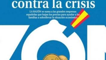 La portada de 'La Razón' dedicada a la bajada de su precio vuelve a encender a Twitter (TUITS)