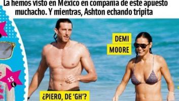 ¿Piero Righetto y Demi Moore? El concursante de Gran Hermano 9 y la actriz van juntos a la playa (FOTOS)