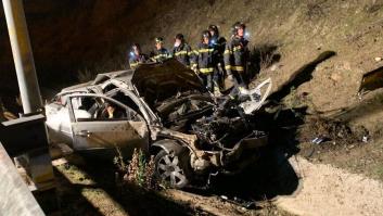 Mueren tres jóvenes y otro, herido grave, en un accidente de tráfico en Madrid