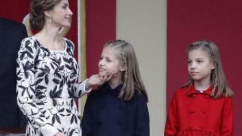 Los cariñosos gestos de Letizia con sus hijas