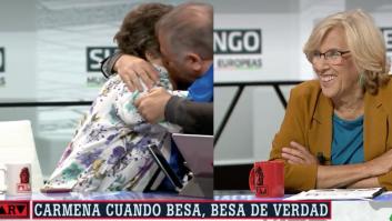 García Ferreras y Cristina Almeida se besan en 'Al Rojo Vivo': "¡Qué bueno!"
