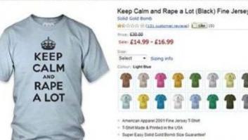 Amazon retira de su web una camiseta con una inscripción que invitaba a violar y acuchillar