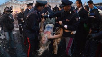 Topless de Femen en el programa de televisión de Heidi Klum (VÍDEO)