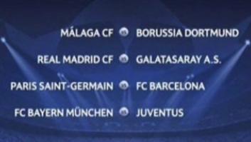 Sorteo Champions League: Real Madrid-Galatasaray, PSG-Barça y Málaga-Borussia, en cuartos