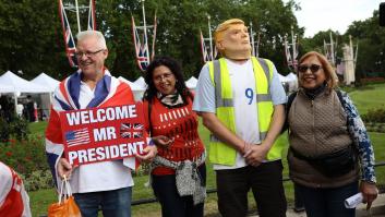 Trump, en Londres: las imágenes (y las caras) de su visita a Reino Unido