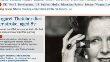La muerte de Margaret Thatcher, en los medios digitales (FOTOS)