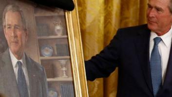 Elecciones EEUU 2012: Obama y Bush apartan rencores por un día para desvelar el retrato del expresidente