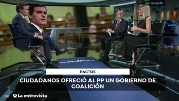 El reproche de Albert Rivera en plena entrevista en Antena 3: "Como ponen ese vídeo..."