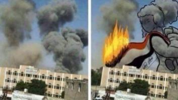 Una artista yemení transforma el humo de las bombas en obras de arte (FOTOS)