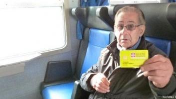 Un jubilado desahuciado italiano de 80 años vive de viaje constantemente de tren en tren