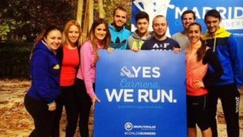 Carromero reaparece para apoyar a los 'runners'... y cachondeo en Twitter