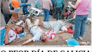 El accidente de tren de Santiago, en las portadas de los periódicos (FOTOS)