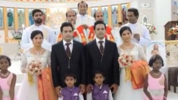 Boda al cuadrado: curas gemelos casan a hermanos gemelos con hermanas gemelas en India