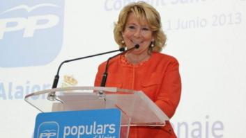 Esperanza Aguirre, "indignada" por el premio a los activistas de la PAH que "chillan a los niños"
