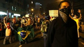 Protestas en los alrededores del estadio de Maracaná de Brasil