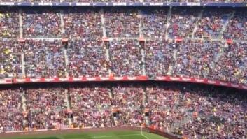 Pañolada y gritos de "Bartomeu, dimisión" antes del Barça-Eibar