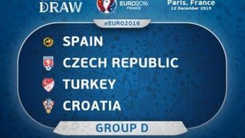 Eurocopa 2016: España jugará contra Croacia, República Checa y Turquía