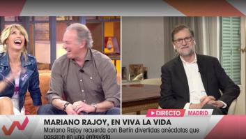 El comentario de Mariano Rajoy en 'Viva La Vida' que ha provocado esta carcajada Bertín Osborne y Emma García